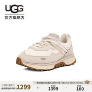 UGG春季新款男士時尚舒適輕便簡約低幫厚底復古老爹休閑鞋1167070 CERA | 陶土褐白色 41
