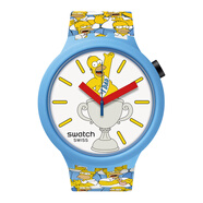 斯沃琪（swatch）【辛普森聯(lián)名款】Swatch斯沃琪瑞士男女情侶對表石英手表生日禮物 棒爹地_SB05Z100