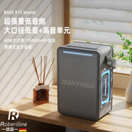 ROBERILLINE柏林之聲藍牙音響超重低音炮大音量家用戶外便攜手提插卡U盤音箱戶外便攜式 灰色