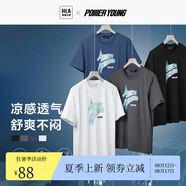 HLA海瀾之家T恤男23新POWER YOUNG短袖夏季HNTBW2Y154A 黑色花紋DR 170/88A