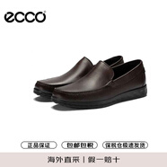 愛步（ECCO）樂福鞋男 莫卡辛休閑牛皮鞋 輕巧莫克540514 01482可可棕 40 