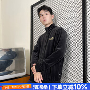 彪馬（PUMA）女裝運(yùn)動(dòng)套裝 2025夏新款戶外防風(fēng)短款外套時(shí)尚夾克 休閑衛(wèi)褲長(zhǎng)褲 680142-01/金標(biāo)LOGO/抓絨外套 S