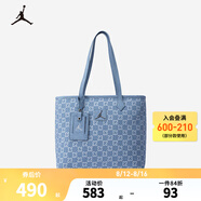 NIKE JORDAN 耐克AJ男女23號牛仔托特包新款手提包大容量學(xué)生單肩包 牛仔藍 8/20【35*27*15cm 約14.1L】
