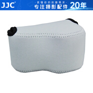 JJC 相機內(nèi)膽包 收納保護套 適用于索尼A6600 A6100 A6000 A5100 A6300 A6400 ZV-E10 RX1RII微單配件 OC-S1GR小號 灰色