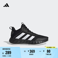 adidas OWNTHEGAME 2.0低幫團(tuán)隊(duì)款實(shí)戰(zhàn)運(yùn)動(dòng)籃球鞋男子阿迪達(dá)斯   黑/白   44