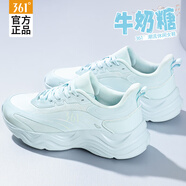 361°女鞋運動(dòng)鞋子女士秋季網(wǎng)面透氣跑步鞋輕便減震耐磨防滑百搭休閑鞋 【牛奶糖-小紅書(shū)爆款】 奶油海鹽藍 38