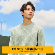 卡賓LOGO老花提花針織衫24秋冬寬松長(zhǎng)袖線衫 嫩茶綠68 50 