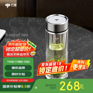 萬(wàn)象（WANXIANG）雙層玻璃杯商務(wù)辦公V148RL車(chē)載便攜禮盒泡茶370ML大容量家用水杯