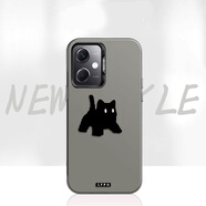 詩森悅 適用紅米Note12手機殼貓咪12Turbo卡通12pro磨砂英文新款11Propro+網(wǎng)紅女款10全包保護套 透黑-跳躍可愛貓2 紅米Note10Pro