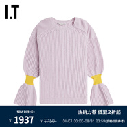Stella McCartney IT 女裝圓領(lǐng)針織衫收口喇叭袖寬松毛衣603961XH PPX/紫色 38