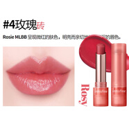 悅詩風(fēng)吟 INNISFREE瑩采透露潤唇膏油菜花輕盈玫瑰磚色蜜珊瑚色保濕滋潤顯色無色打底 #4 玫瑰粉