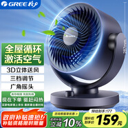 格力（GREE） 空氣循環(huán)扇臺式風(fēng)扇家用電風(fēng)扇上下左右搖頭小風(fēng)扇風(fēng)寶電扇渦輪換氣扇循環(huán)對流風(fēng)扇FXT-1505g3