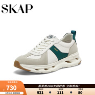 圣伽步（Skap）運(yùn)動休閑鞋男士厚底戶外旅游德訓(xùn)鞋 深綠 40