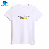 蓋浪 男士短袖t恤潮流衣服半袖上衣新款夏季打底衫度假 S501白色 M