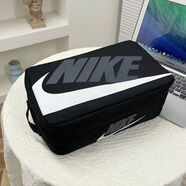 耐克（NIKE）Aj鞋袋便攜式足球鞋手拿包籃球鞋包鞋袋收納包健身旅行鞋包男女款 手提款 黑色n【021】