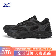 美津濃（MIZUNO）【RACER S】軟底輕便運動跑步鞋男女同款緩震透氣休閑慢跑鞋 01/黑色 42 (270mm)