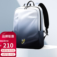 高爾夫（GOLF）雙肩包男士旅行背包15.6英寸電腦包大學生書包漸變騎行運動背包