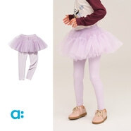 幼嵐（ALLBLU）allblu幼嵐【網(wǎng)紗打底褲裙】?jī)和?025秋季新款貼身親膚打底 水晶紫 140 cm