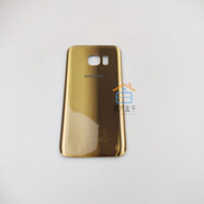 LZQLY適配魔方三星S7/7ege后蓋玻璃外殼SM-N9600手機(jī)殼S7/S7ege后殼后 三星S7曲屏金色玻璃后蓋 贈(zèng)工具膠水+石墨烯+防水
