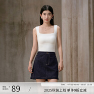阿依蓮背心女可外穿洋氣無袖上衣新款2025秋季海邊運動美背辣妹吊帶打底 云朵白 均碼