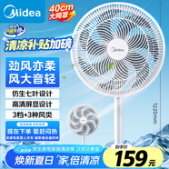 美的（Midea）【品質推薦】七葉輕音柔風電風扇/家用省電落地扇/臺式電扇/廣角搖頭節(jié)能宿舍小型風扇 SAE35CA