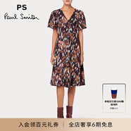 PS Paul Smith女士抽象印花圖案連衣裙黑色 黑色 40  (165/84A)