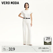 VEROMODA【超模褲】牛仔褲女2025新款原色復古高腰神褲直通喇叭褲 白牛仔色 XS