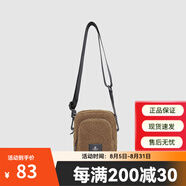 探路者（TOREAD）單肩包秋冬休閑日常包戶外搖粒絨挎包運(yùn)動包男女通用 勵茶色 均碼