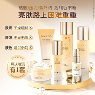 婷美小屋人參酵母水乳套裝改善暗沉保濕補水女士護膚化妝品禮盒套盒禮物 精華露+乳液