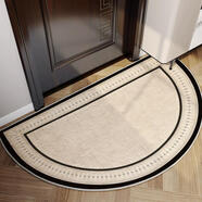 筏芯半圓形入戶(hù)門(mén)地墊地墊門(mén)臥室客廳家用入大門(mén)口玄關(guān)墊簡(jiǎn)約地毯 羅馬莊園比利時(shí)絨地墊-半圓 80*120cm【比利時(shí)絨 品質(zhì)04