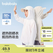 巴拉巴拉【商場(chǎng)同款】寶寶兒童防曬衣男女童外套皮膚衣夏薄潮202224105202