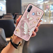 盧盧米（LULUMI）適用三星Galaxy A8S/SM-G8870手機(jī)殼動(dòng)漫搞怪可 黑殼-半邊閃邊蝶 三星galaxy a8s/sm-g8870