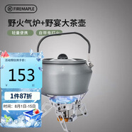 火楓 野火+野宴大茶壺套裝 戶外露營爐具野炊具茶具卡式爐頭氣爐