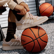 adidas ENTRAP休閑低幫運(yùn)動(dòng)板鞋少年感復(fù)古籃球鞋男女阿迪達(dá)斯   漢玉白/淺褐/清澈棕   36