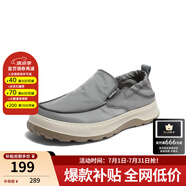 森達(dá)男鞋春夏一腳蹬平底休閑鞋舒適透氣布鞋男V7R13BM3 灰色1NK01BM4 41