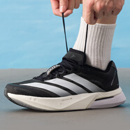 阿迪達斯 （adidas）跑鞋男鞋 25新款運動(dòng)鞋ADIZERO BOSTON 13波士頓13穩定支撐跑步鞋 黑色/白色/深灰色938 42