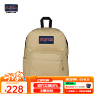 JANSPORT杰斯伯書(shū)包輕便雙肩包男女旅行包簡(jiǎn)約背包電腦包學(xué)生校園 85VI7R5 奶咖/卡其色-側邊袋/20L