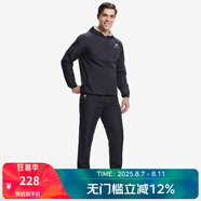 HOTSUIT后秀暴汗服運(yùn)動(dòng)套裝男女健身跑步出汗長(zhǎng)袖套裝明星同款速干衣 礦物黑【男款】 2XL 【喜歡寬松，拍大一碼】