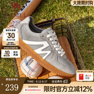 駱駝（CAMEL）【駱駝星空】德訓鞋2025春季新款復古板鞋輕便軟彈百搭情侶運動(dòng)鞋 G15S136014 元祖灰 男 41