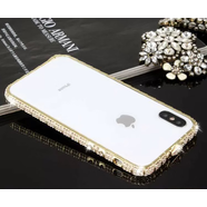 康維他適用蘋(píng)果13手機(jī)殼 iphone14Pro水晶12Pro鉆石678Plus金屬XS邊框14 金色邊框 iPhone6s