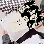 華為matepad11保護套適用平板旋轉(zhuǎn)亞克力pro11保護殼10.8寸透明榮耀v6白色air卡通防彎se柔光版帶 熊貓頭人群【360°旋轉(zhuǎn)防彎防摔3MM厚度】 榮耀平板X8 Pro 11.5英寸