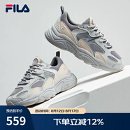 FILA斐樂(lè )女鞋跑步鞋火星二代復古老爹鞋運動(dòng)鞋休閑慢跑鞋MARS Ⅱ 合金灰/日巖灰-AG-F12W141116F 37.5