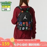 Jordan男女喬丹 聚酯纖維 書包背包 字母印花 雙肩包DV5304-016黑 均碼
