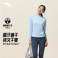 安踏速干大師丨半拉鏈立領(lǐng)長(cháng)T女冬季長(cháng)袖透氣健身訓練跑步長(cháng)袖t恤