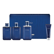 歐蕙（OHUI）套裝歐惠水乳套盒奇跡水分逆時(shí)空源生至臻水庫水乳霜補水男女 歐惠男士水乳清爽4件套禮盒