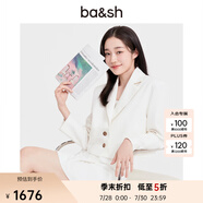 ba&sh bash早春米白色通勤短外套淑女西裝外套1E23KIST ECRU L (2)