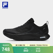斐樂(lè)（FILA）官方男鞋NUVOLE JOG路跑鞋2025夏新款柔云健步鞋運(yùn)動(dòng)鞋 駿馬黑-BB 40.5