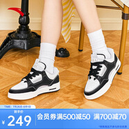 安踏驁杰滑板鞋女鞋厚底耐磨潮流商場同款情侶復(fù)古運(yùn)動(dòng)鞋休閑鞋