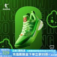 喬丹QIAODAN凱爾登同款籃球鞋鋒刺6PRO LOW實戰(zhàn)巭TURBO 閃亮綠熒光亮黃 41