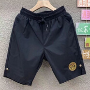 VERSACE JEANS COUTURE范思哲夏季歐美速干美杜莎短褲五分褲薄款2020潮流寬松休閑 黑色 4XL